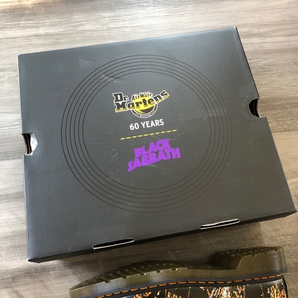 Dr. Martens Black Sabbath Combat Boots NIB - Picture 5 of 9